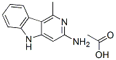 5H-Pyrido(4,3-b)indol-3-amine, 1-methyl-, acetate Struktur