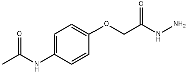 N-[4-(2-hydrazino-2-oxoethoxy)phenyl]acetamide Struktur