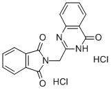 1H-Isoindole-1,3(2H)-dione, 2-((4-oxo-3(4H)-quinazolinyl)methyl)-, dih ydrochloride Struktur