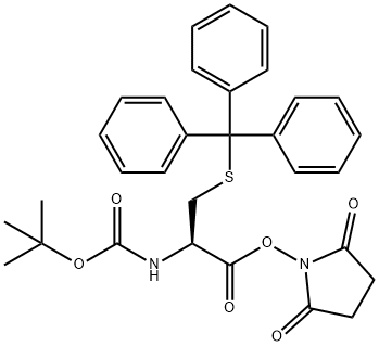 BOC-CYS(TRT)-OSU Struktur