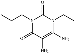 2,4(1H,3H)-Pyrimidinedione, 5,6-diamino-1-ethyl-3-propyl- (9CI) Struktur