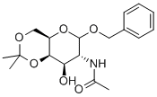 BENZYL 2-ACETAMIDO-2-DEOXY-4,6-O-ISOPROPYLIDENE-D-GALACTOPYRANOSIDE Struktur