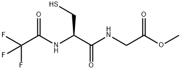 N-(N-TRIFLUOROACETYL-L-CYSTEINYL)-GLYCINE METHYL ESTER Struktur