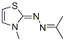 2(3H)-Thiazolone,3-methyl-,(1-methylethylidene)hydrazone(9CI) Struktur