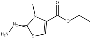 4-Thiazolecarboxylicacid,2-hydrazono-2,3-dihydro-3-methyl-,ethylester(9CI) Struktur