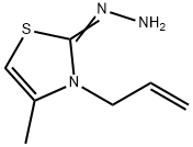 2(3H)-Thiazolone,4-methyl-3-(2-propenyl)-,hydrazone(9CI) Struktur