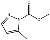 1H-Pyrazole-1-carboxylicacid,5-methyl-,methylester(9CI) Struktur