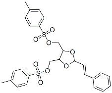 2-Styryl-1,3-dioxolane-4,5-dimethanol bis(4-methylbenzenesulfonate) Struktur