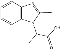 ALPHA,2-DIMETHYL-1H-BENZIMIDAZOLE-1-ACETIC ACID Struktur