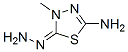 1,3,4-Thiadiazol-2(3H)-one,5-amino-3-methyl-,hydrazone(9CI) Struktur