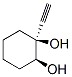 1,2-Cyclohexanediol, 1-ethynyl-, cis- (9CI) Struktur