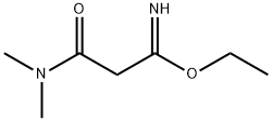 Propanimidic acid, 3-(dimethylamino)-3-oxo-, ethyl ester (9CI) Struktur