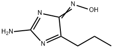 4H-Imidazol-4-one,2-amino-5-propyl-,oxime(9CI) Struktur