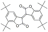 3-[5,7-Bis(1,1-dimethylethyl)-2-oxo-3(2H)-benzofuranylidene]-5,7-bis (1,1-dimethylethyl)-2(3H)-benzofuranone Struktur