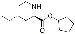 2-Piperidinecarboxylicacid,4-ethyl-,cyclopentylester,(2R,4R)-(9CI) Struktur