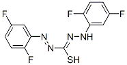 1,5-Bis(2,5-difluorophenyl)-3-mercaptoformazan Struktur