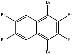 1,2,3,4,6,7-hexabromonaphthalene Struktur