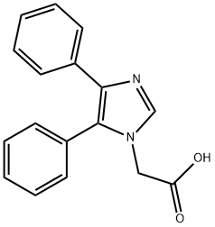 4,5-Diphenyl-1h-iMidazole-1-acetic acid Structure