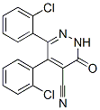 4-Pyridazinecarbonitrile, 5,6-bis(2-chlorophenyl)-2,3-dihydro-3-oxo- Struktur