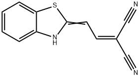 Malononitrile, [2-(2-benzothiazolinylidene)ethylidene]- (7CI,8CI) Struktur