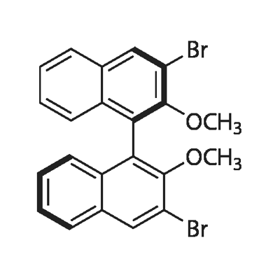 (R)-3,3'-DIBROMO-2,2'-DIMETHOXY-1,1'-BINAPHTHYL Struktur