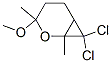 7,7-Dichloro-3-methoxy-1,3-dimethyl-2-oxabicyclo[4.1.0]heptane Struktur