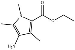 1H-Pyrrole-2-carboxylicacid,4-amino-1,3,5-trimethyl-,ethylester(9CI) Struktur