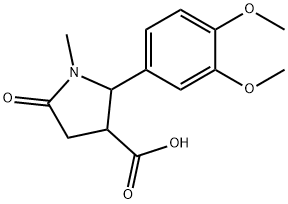 2-(3,4-DIMETHOXYPHENYL)-1-METHYL-5-OXO-3-PYRROLIDINECARBOXYLIC ACID price.