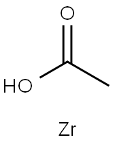 Zirconium acetate Struktur