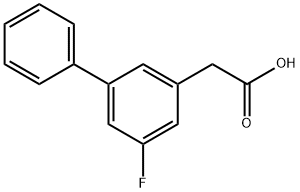 5-Fluoro-3-biphenylacetic acid Struktur