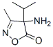 5(4H)-Isoxazolone,  4-amino-3-methyl-4-(1-methylethyl)- Struktur