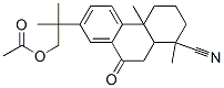 [2-(8-cyano-4b,8-dimethyl-10-oxo-6,7,8a,9-tetrahydro-5H-phenanthren-2- yl)-2-methyl-propyl] acetate Struktur