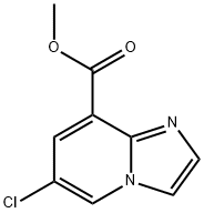 IMidazo[1,2-a]pyridine-8-carboxylic acid, 6-chloro-, Methyl ester Struktur