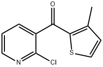 2-CHLORO-3-(3-METHYL-2-THENOYL)PYRIDINE Struktur