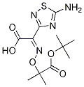 1,2,4-Thiadiazole-3-acetic acid, 5-amino-a-[[2-(1,1-dimethylethoxy)-1,1-dimethyl-2-oxoethoxy]imino]-, (Z)- Struktur