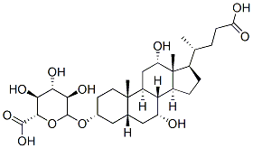 (3a,5b,7a,12a)-23-carboxy-7,12-dihydroxy-24-norcholan-3-yl b-D-glucopyranosiduronic acid, 76060-22-5, 結(jié)構(gòu)式