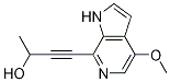 3-Butyn-2-ol, 4-(4-Methoxy-1H-pyrrolo[2,3-c]pyridin-7-yl)- Struktur