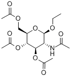 ETHYL 2-ACETAMIDO-3,4,6-TRI-O-ACETYL-2-DEOXY-BETA-D-GLUCOPYRANOSIDE Struktur