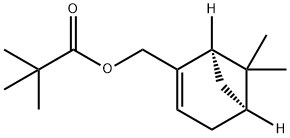 2,2-DIMETHYL-PROPIONIC ACID (1R,5S)-6,6-DIMETHYL-BICYCLO[3.1.1]HEPT-2-EN-2-YLMETHYL ESTER Structure