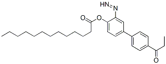 [4-(4-propanoylphenyl)diazenylphenyl] tridecanoate Struktur