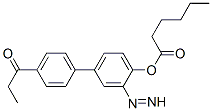 [4-(4-propanoylphenyl)diazenylphenyl] hexanoate Struktur