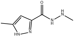 1H-Pyrazole-3-carboxylic  acid,  5-methyl-,  2-methylhydrazide Struktur