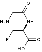 D-Alanine, 3-fluoro-N-glycyl- (9CI) Struktur