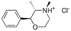 (2S-trans)-3,4-dimethyl-2-phenylmorpholinium chloride  Struktur