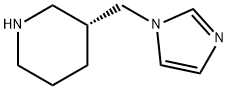 Piperidine, 3-(1H-imidazol-1-ylmethyl)-, (3R)- (9CI) Struktur