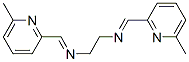 N,N'-bis[(6-methyl-2-pyridyl)methylene]ethylenediamine Struktur