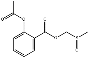 methylsulfinylmethyl 2-acetoxybenzoate Struktur