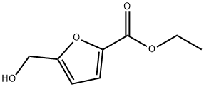 5-HYDROXYMETHYL-FURAN-2-CARBOXYLIC ACID ETHYL ESTER Struktur