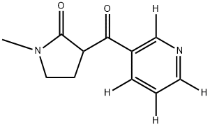 (R,S)-1-Methyl-3-nicotinoylpyrrolidone-d4 Struktur