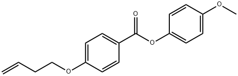 4-(3-丁烯氧代)苯甲酸4-甲氧苯酯 結(jié)構(gòu)式